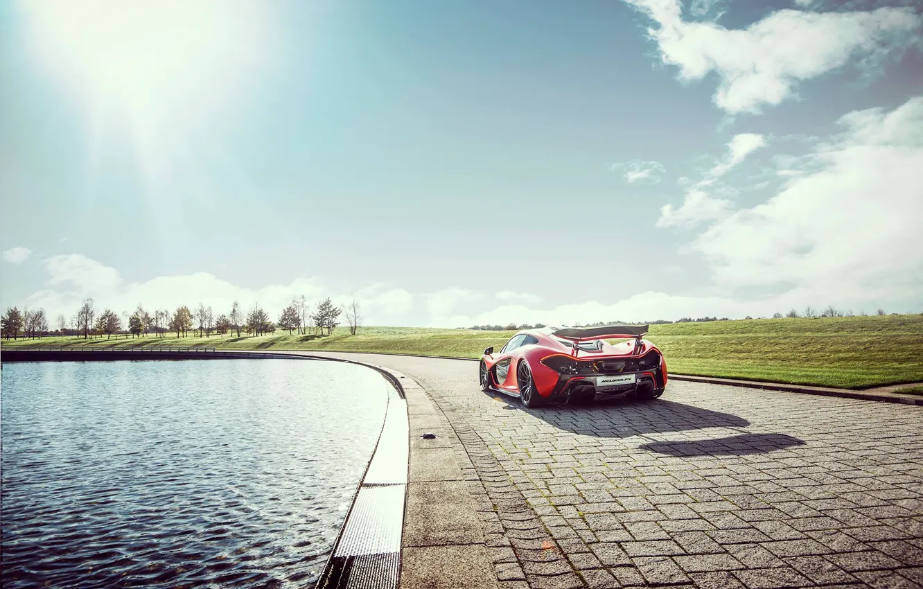 Фото обои McLaren, Red, Supercar, Hypercar, Exotic, Rear, MSO