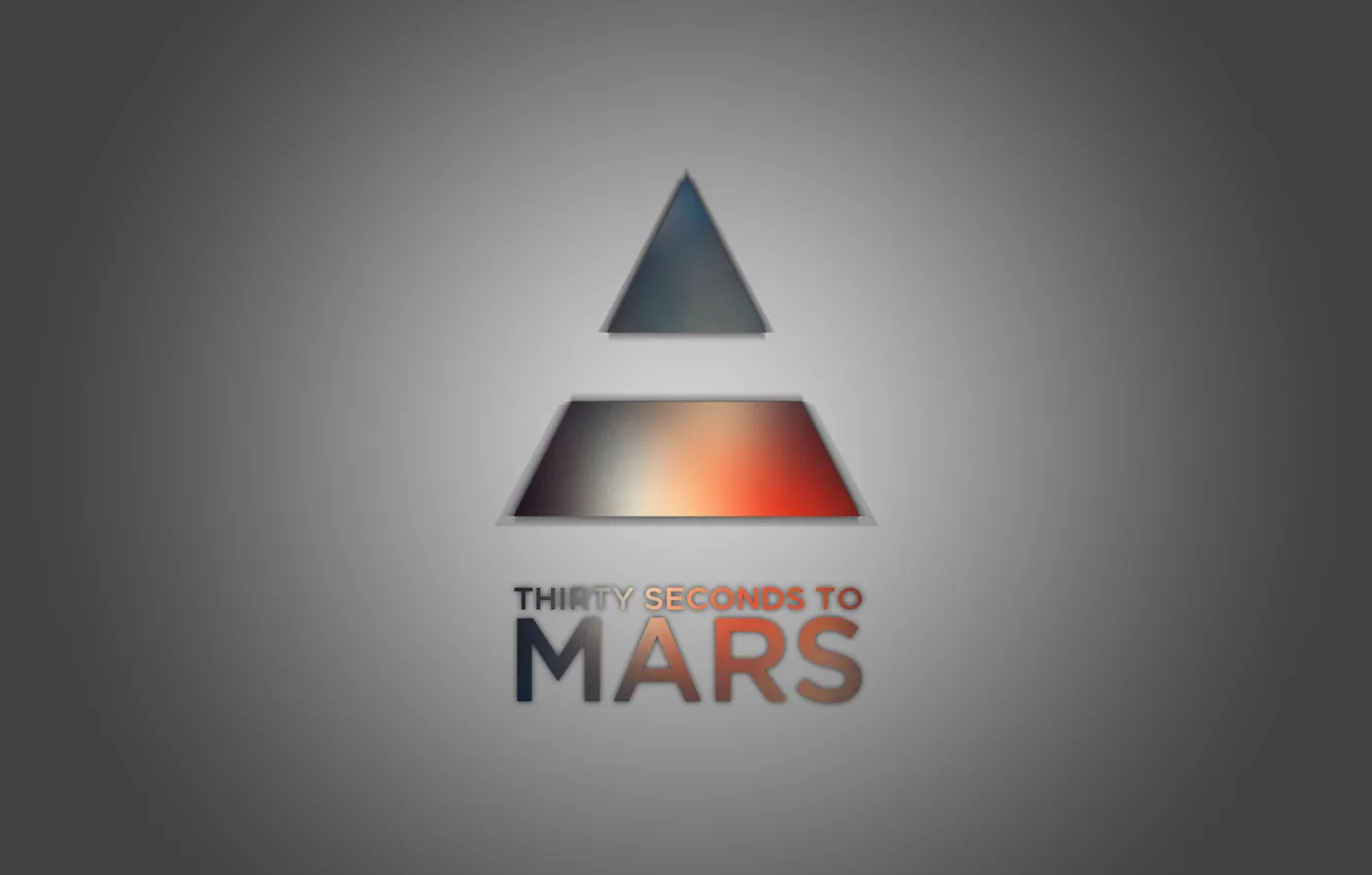 Фото обои music, rock, minimalism, 30 seconds to mars, triangle, thirty seconds to mars