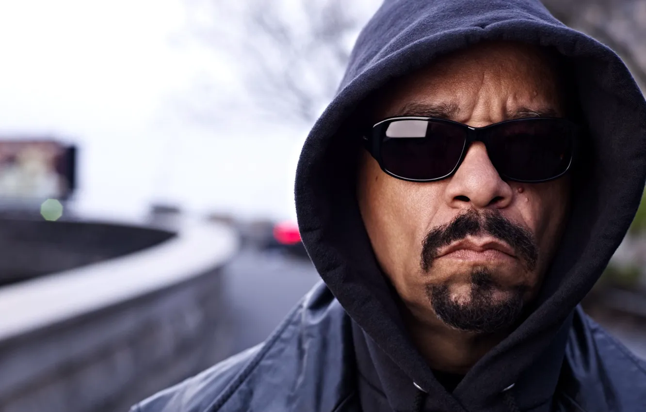 Фото обои очки, капюшон, актёр, музыкант, рэпер, Ice-T, автор песен, Айс-Ти