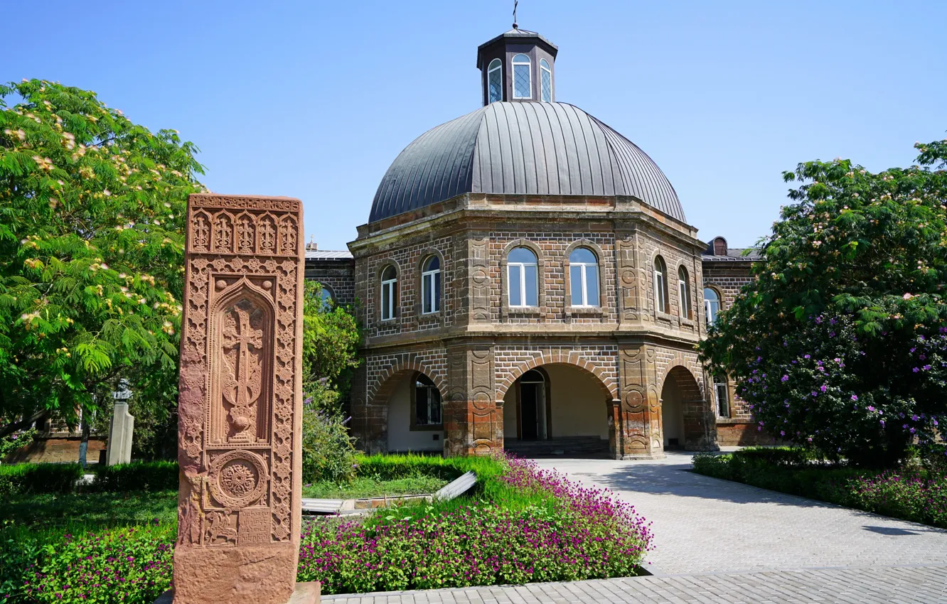 Фото обои Церковь, Храм, Армения, Armavir