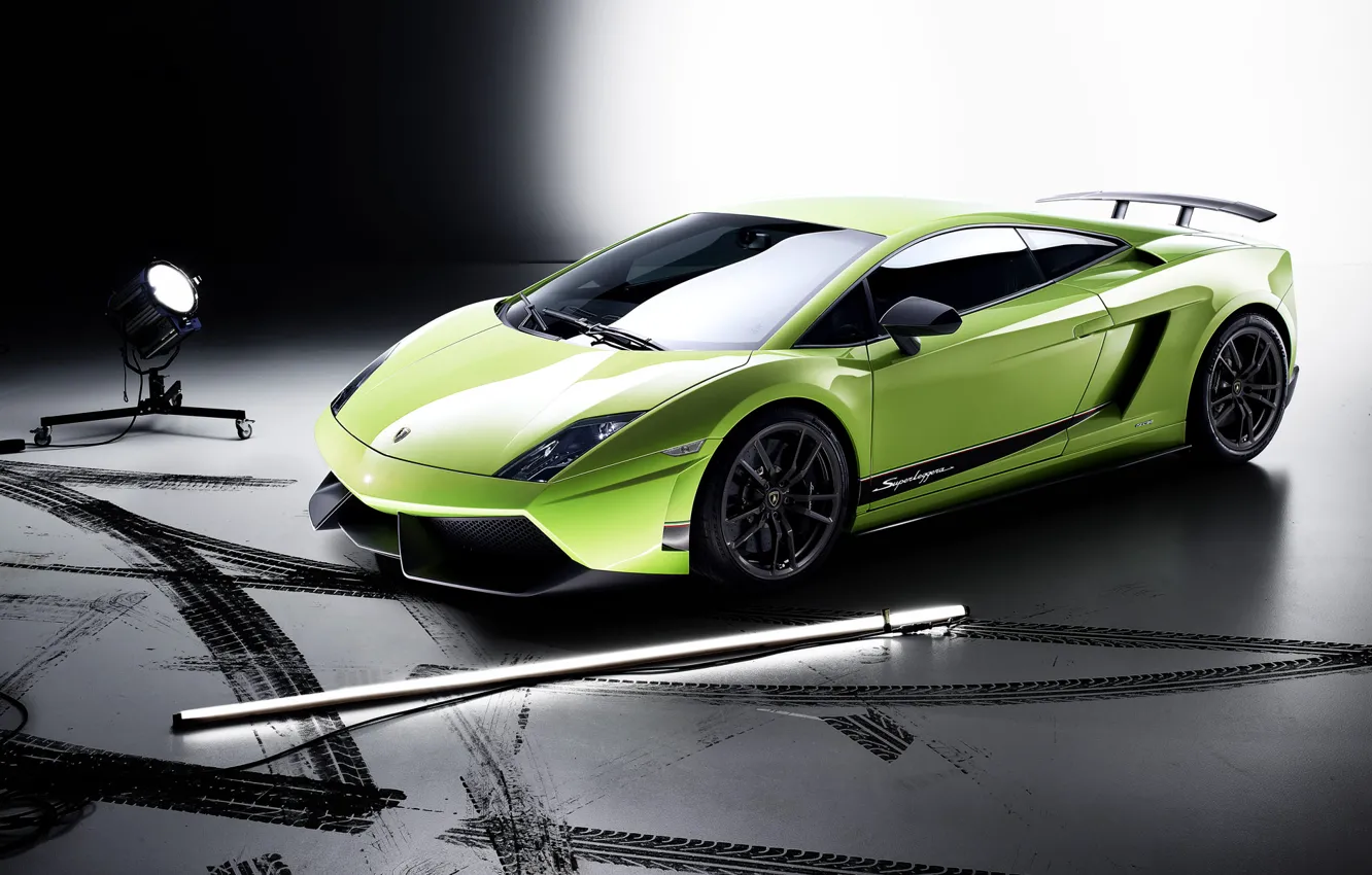 Фото обои свет, Lamborghini, Gallardo, LP 570-4