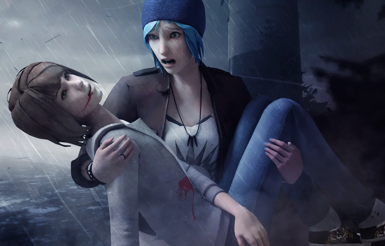 Фото обои Art, Game, Max, Price, Хлоя, Chloe, Макс, Life Is Strange