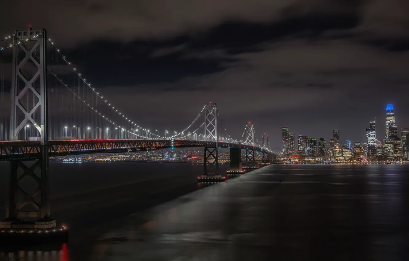 Фото обои San Francisco, Bay Bridge, Oakland