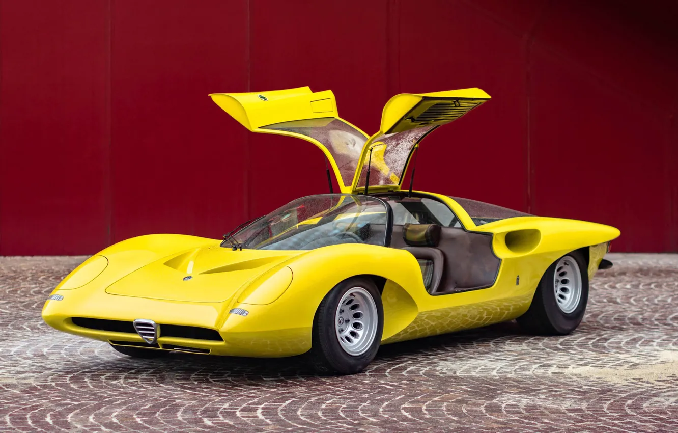 Фото обои concept, концепт, 1969, Альфа Ромео, Pininfarina, sports car, спортивный автомобиль, Alfa Romeo 33/2 Coupe Speciale