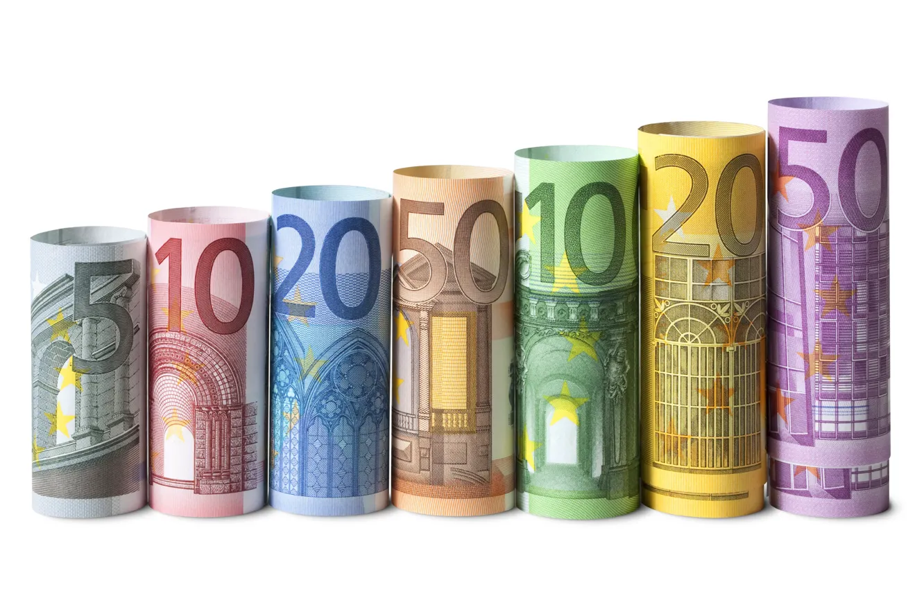Фото обои деньги, евро, валюта, купюры, fon, money, euro, банкноты