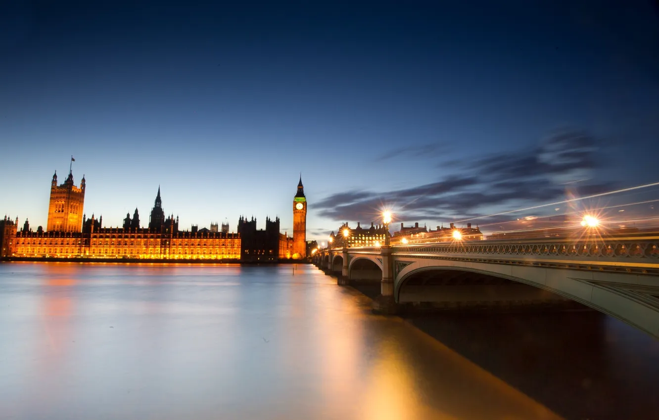 Фото обои ночь, англия, лондон, london, night, england, Big ben