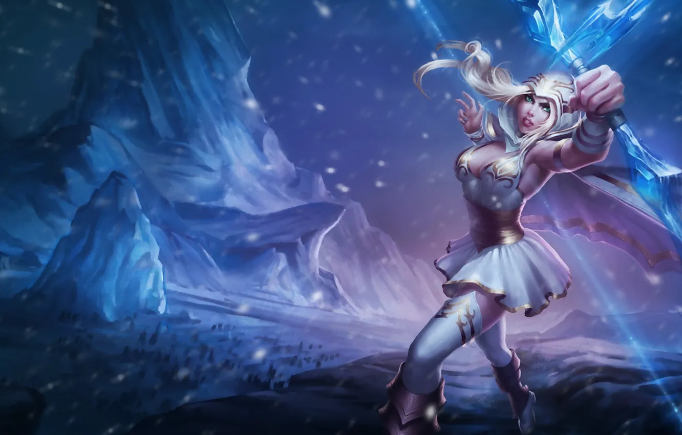 Фото обои League of Legends, Ashe, LOL, Лига Легенд, ADK, АДК, ЛОЛ