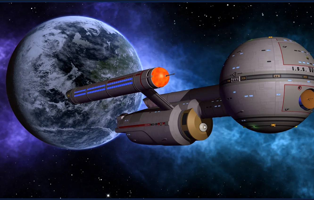 Фото обои spaceship, planet, operation thor's hammer