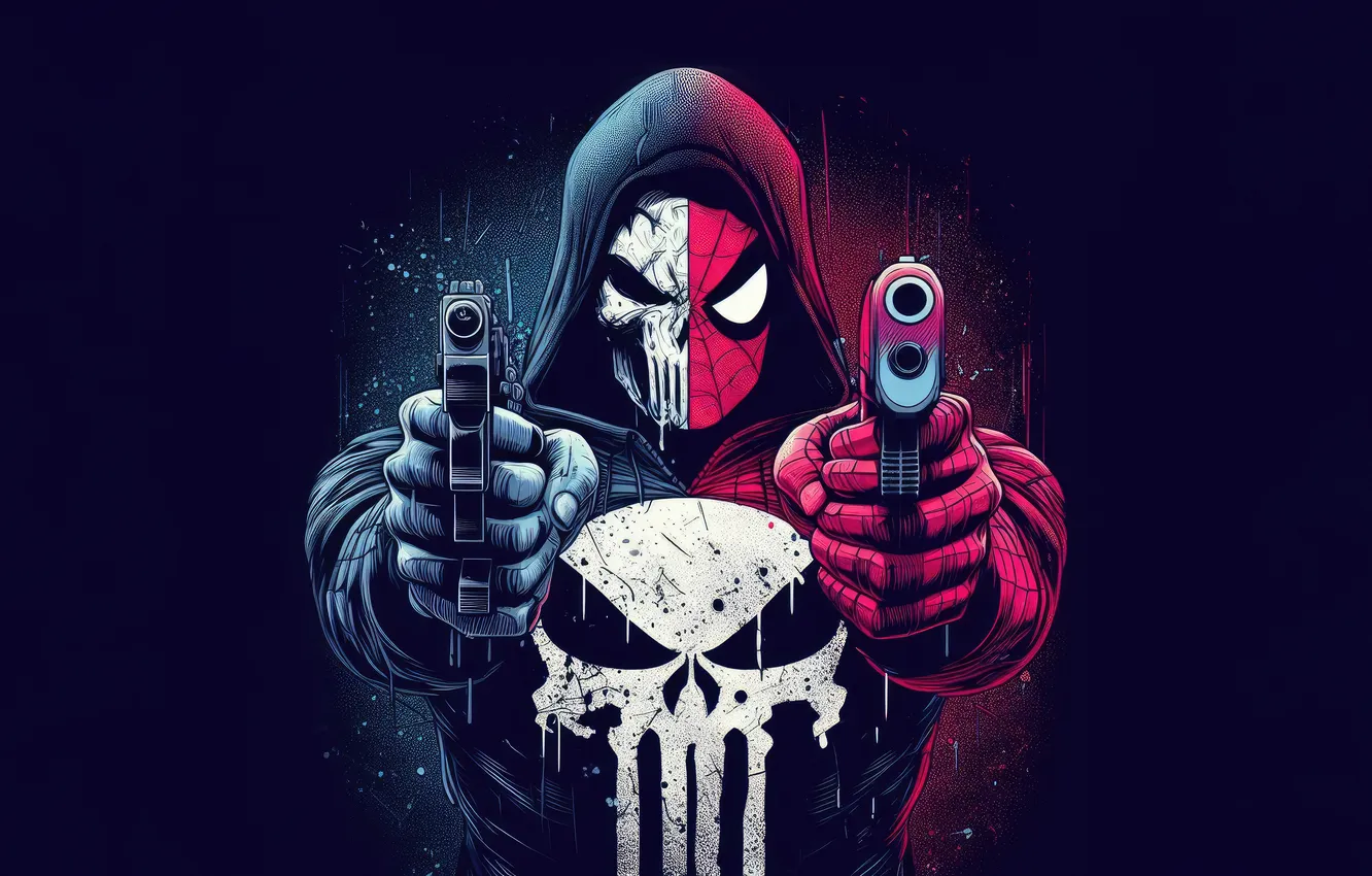Фото обои comics, spider man, punisher