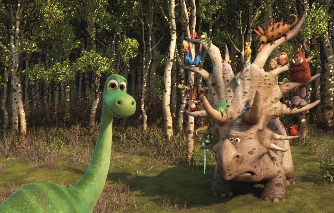 Фото обои cinema, Disney, snake, eyes, rabbit, tree, birds, movie