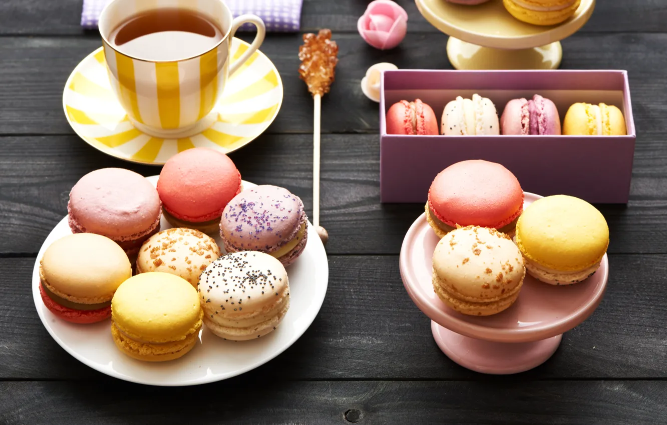 Фото обои colorful, печенье, десерт, sweet, dessert, cookies, macaron, макарун