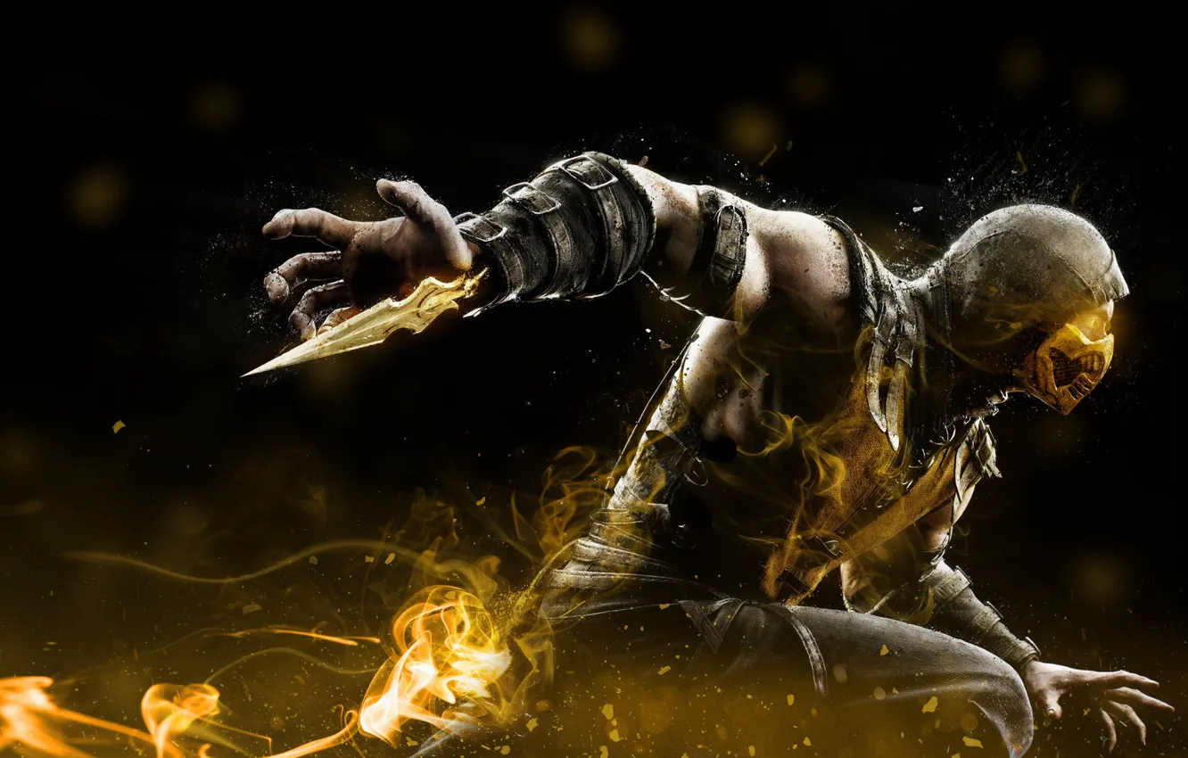 Фото обои Art, Mortal Kombat, Scorpion, Characters, Mortal Kombat X, by Meduzarts Mtl, Meduzarts Mtl