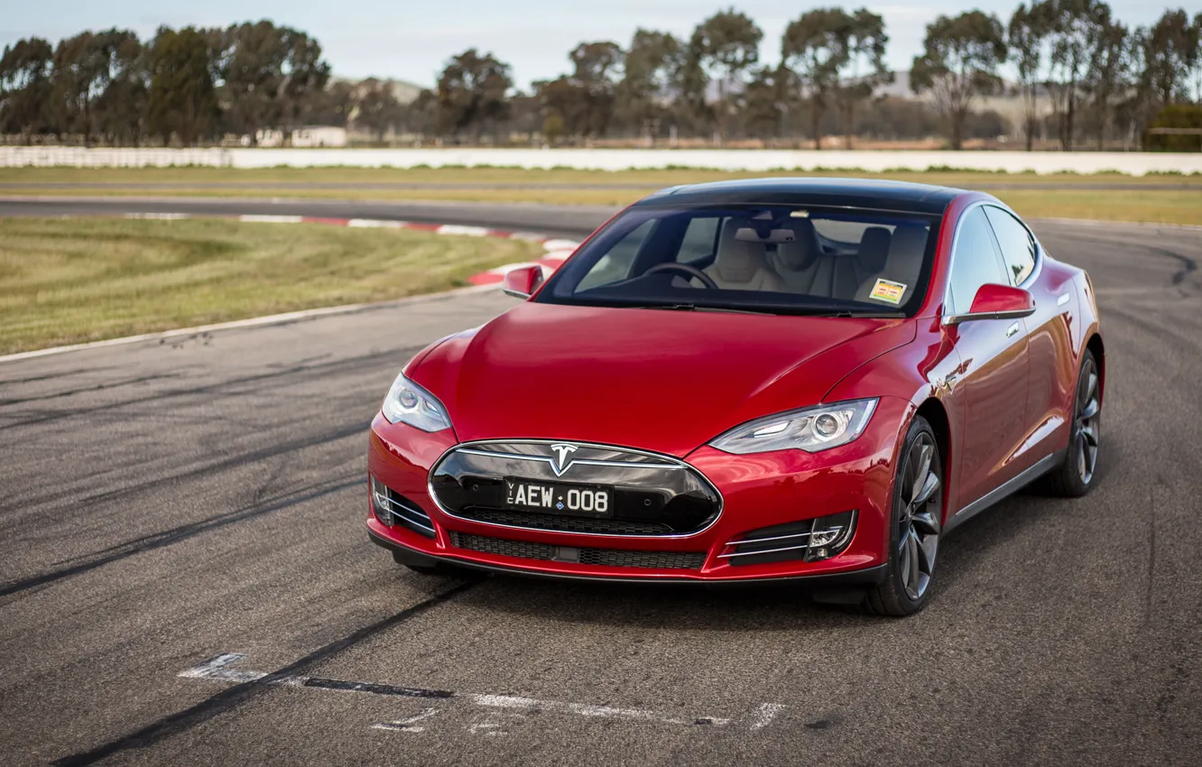 Фото обои Tesla, Model S, тесла, электрокар