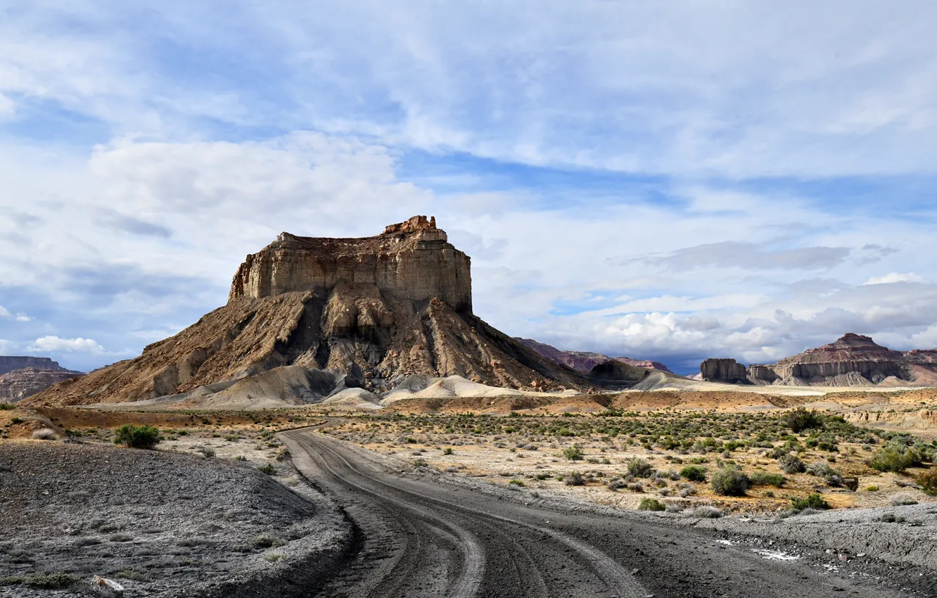 Фото обои Облака, Горы, Дороги, USA, США, Clouds, Mountains, Roads