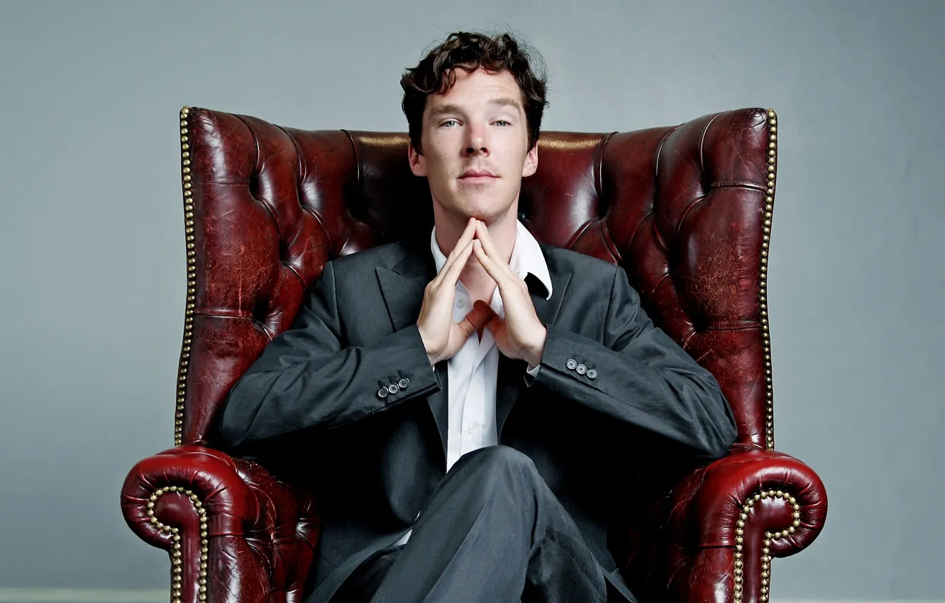 Фото обои кресло, парень, молодой, Бенедикт Камбербэтч, Benedict Cumberbatch