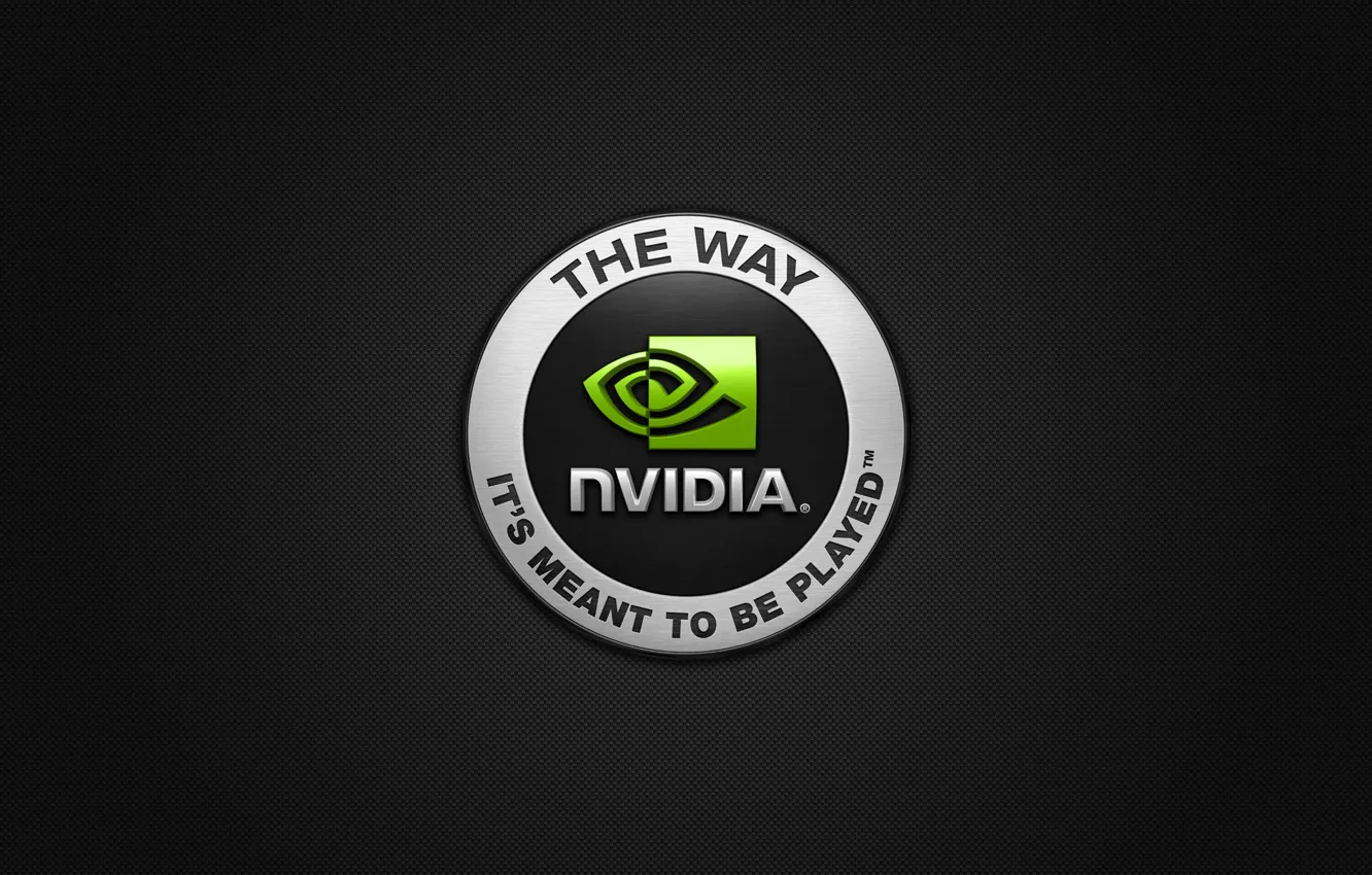 Фото обои nvidia, logo, the way its meant to be played