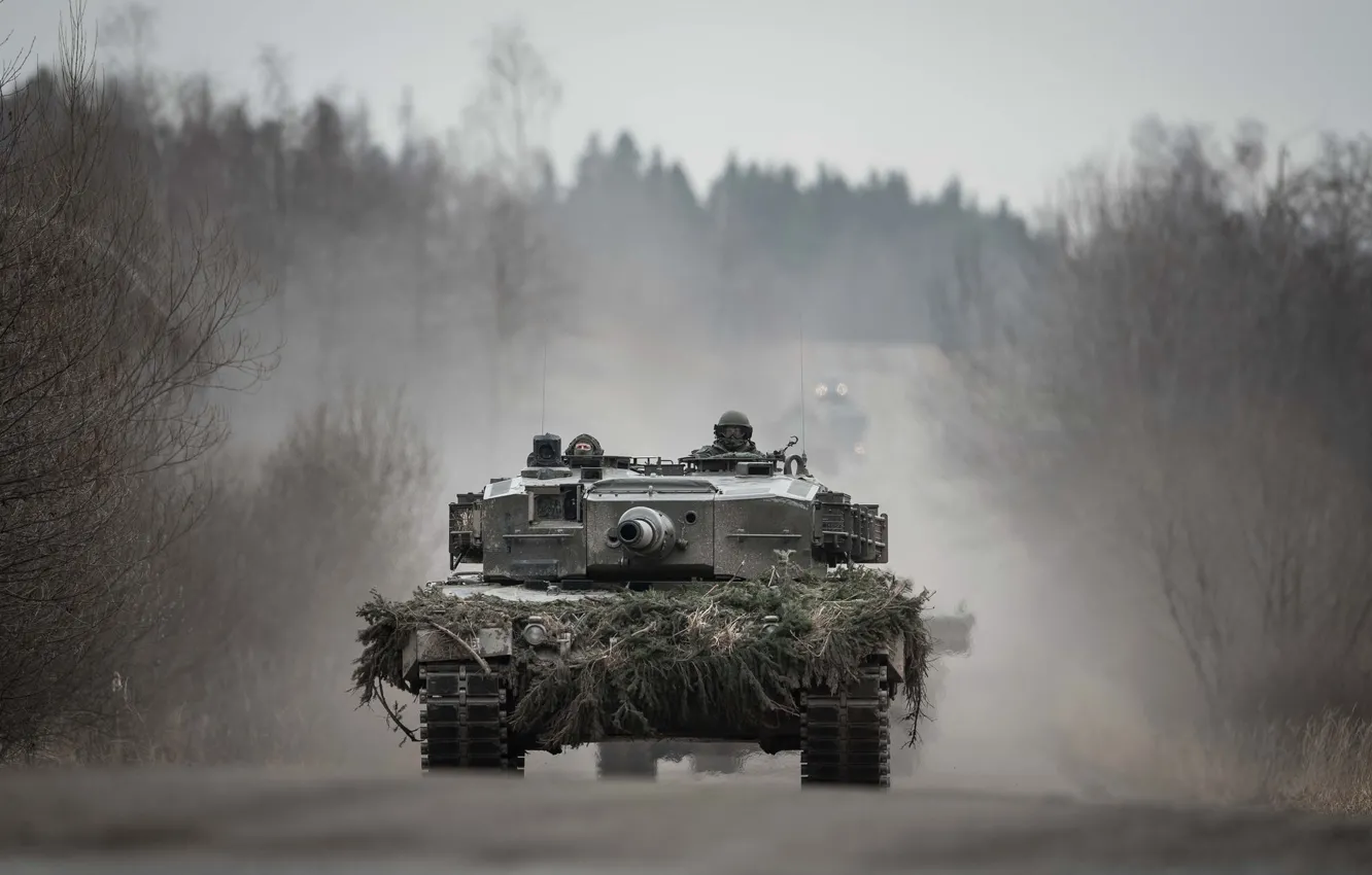 Фото обои немецкий, основной, боевой танк, Leopard 2