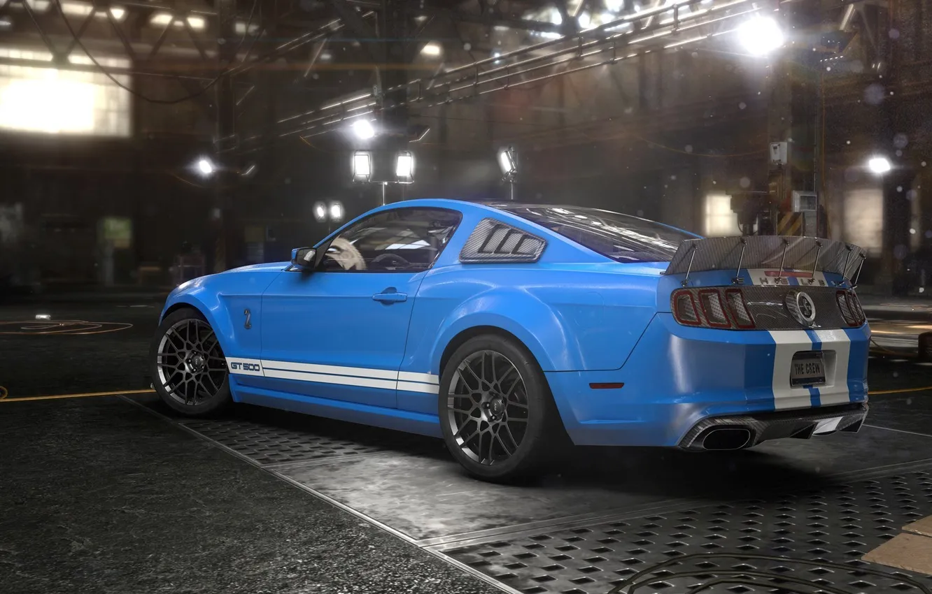 Фото обои Shelby, GT500, Ubisoft, garage, Game, The Crew