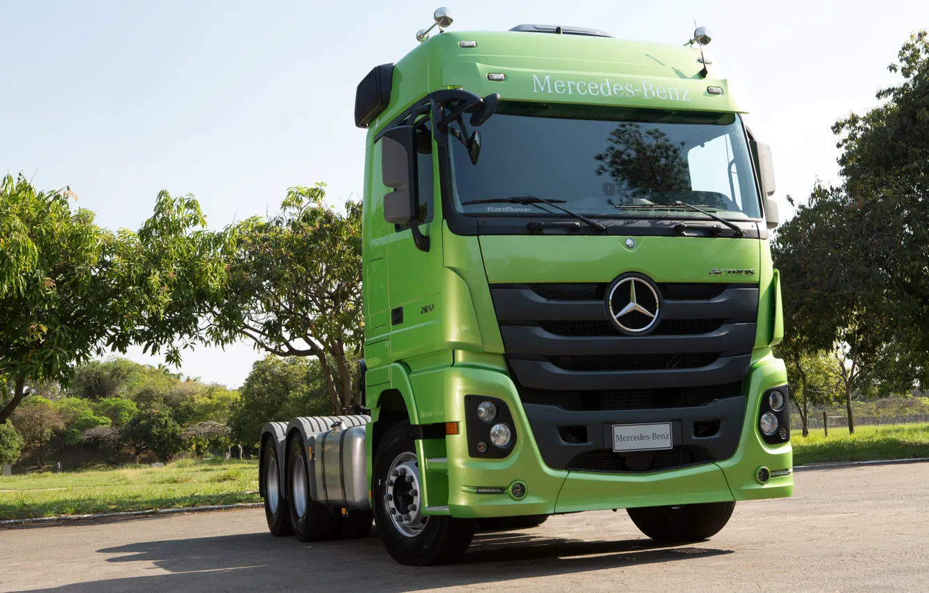 Фото обои Mercedes-Benz, кабина, тягач, Actros, 2651