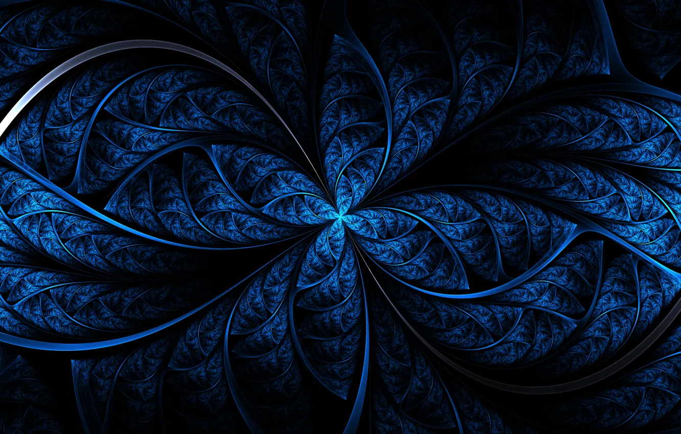 Фото обои синий, аннотации, неопределенности, фракталы Фракталы, шаблоны, Странно
