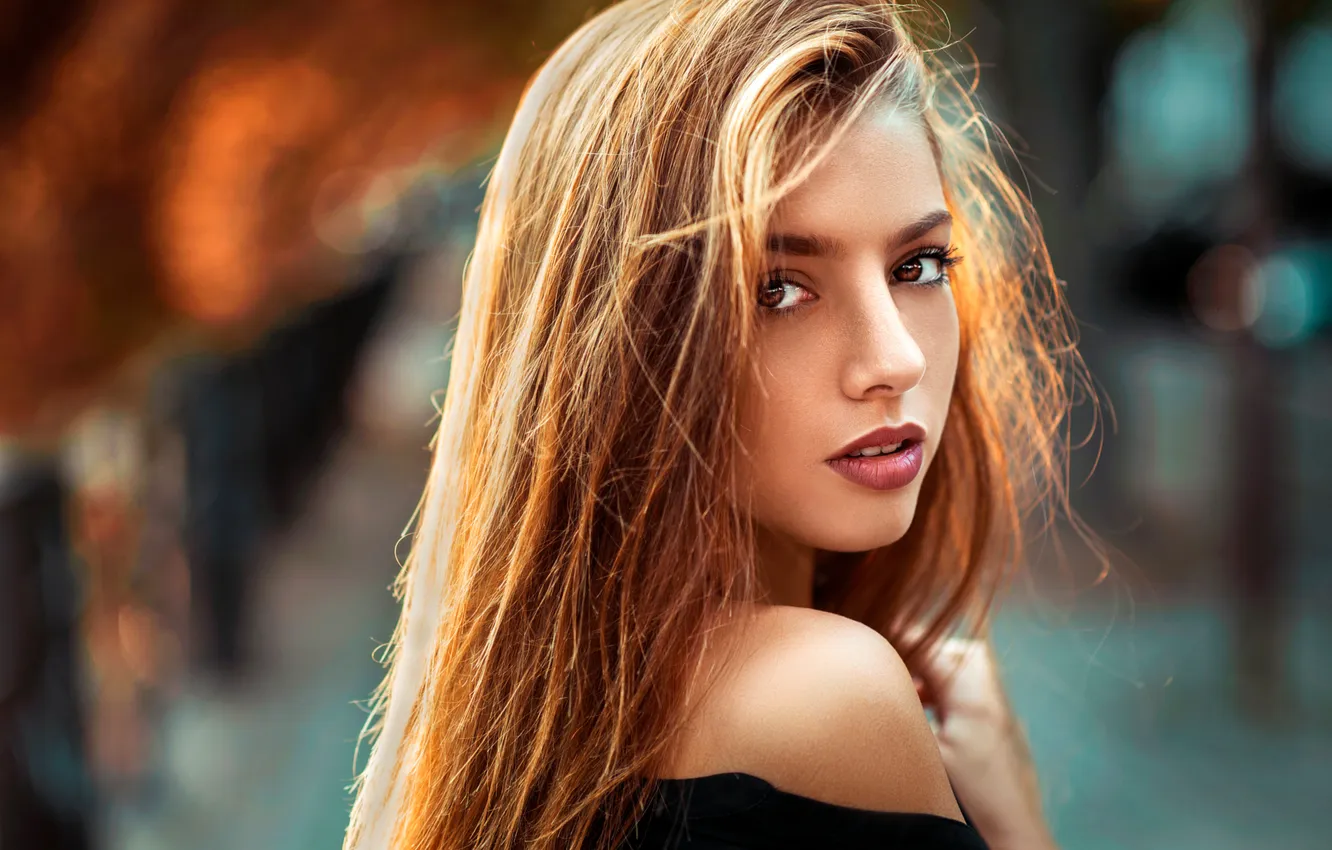 Фото обои light, girl, fashion, model, beauty, lips, face, hair