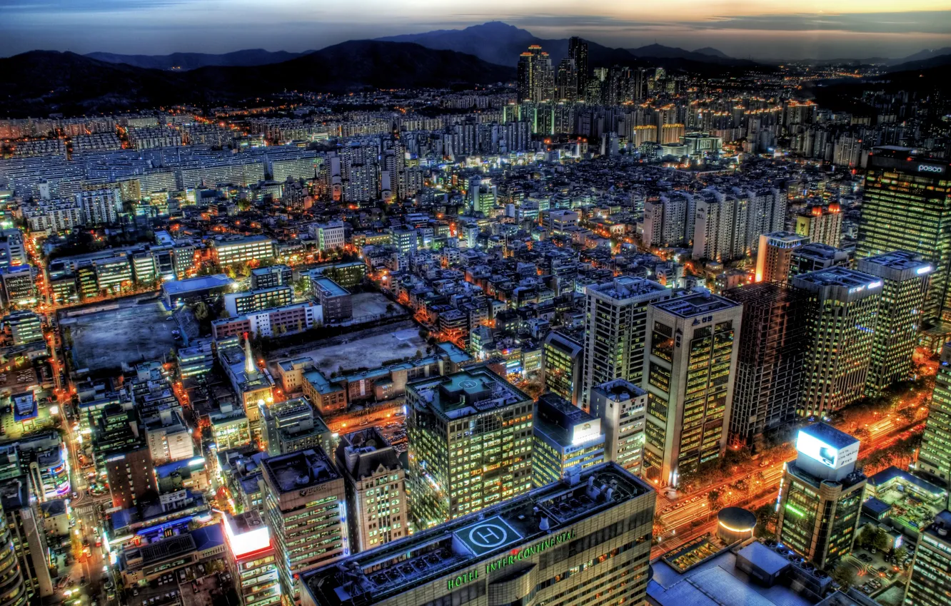Фото обои city, город, башни, buildings, сеул, корея, южная, south korea