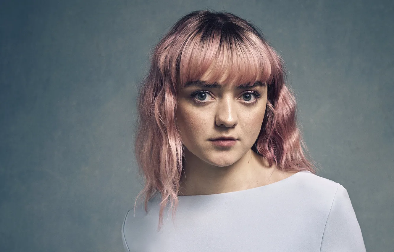 Фото обои актриса, розовые волосы, Photoshoot, Maisie Williams, Мэйси Уильям, Hbo