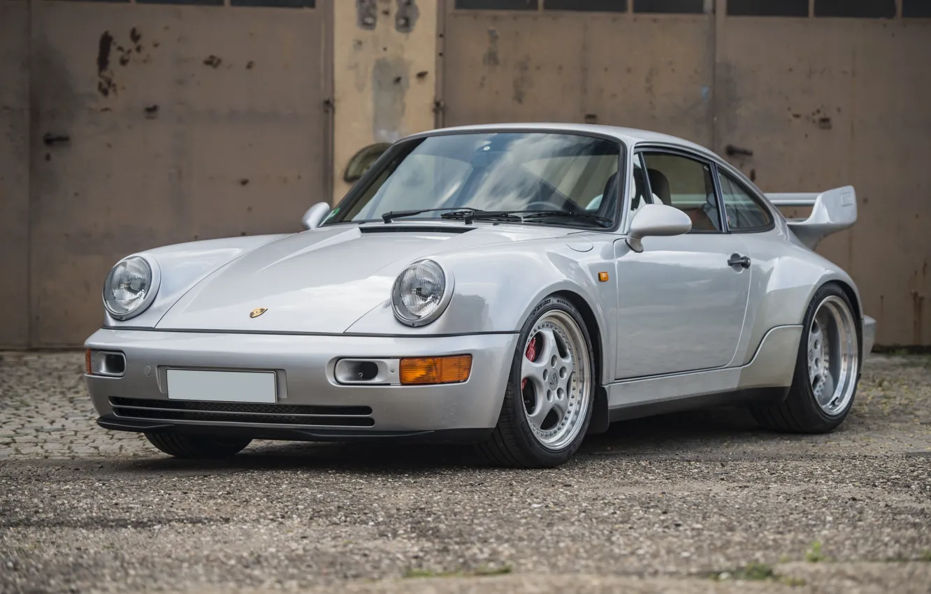 Фото обои 911, Porsche, Автомобиль, Carrera, 1993, 3.8, Серебристый, Металлик