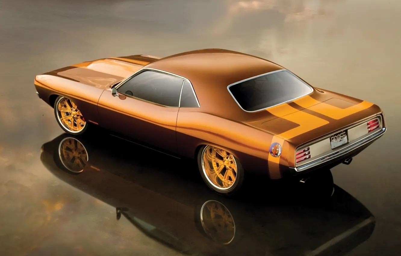 Фото обои car, машина, авто, 1970, Barracuda, Plymouth