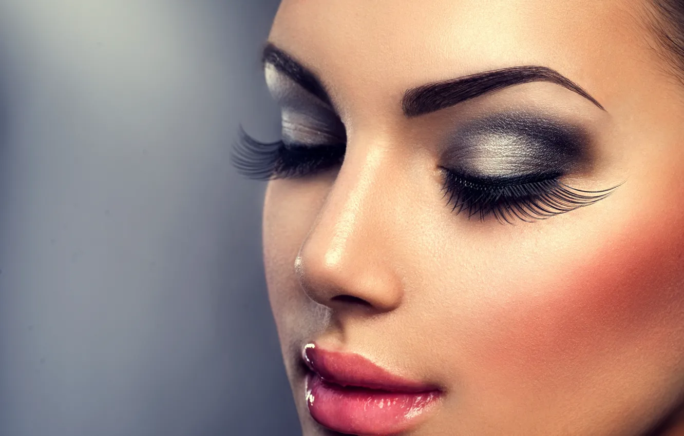Фото обои девушка, лицо, женщина, макияж, girl, woman, beautiful, lips