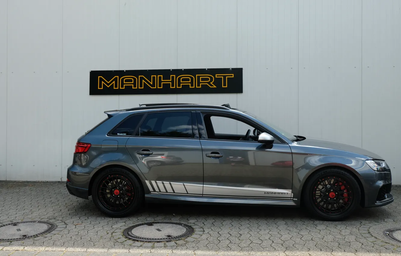 Фото обои Audi, вид сбоку, 500, RS3, Manhart, RS 3, 2019, Manhart 500