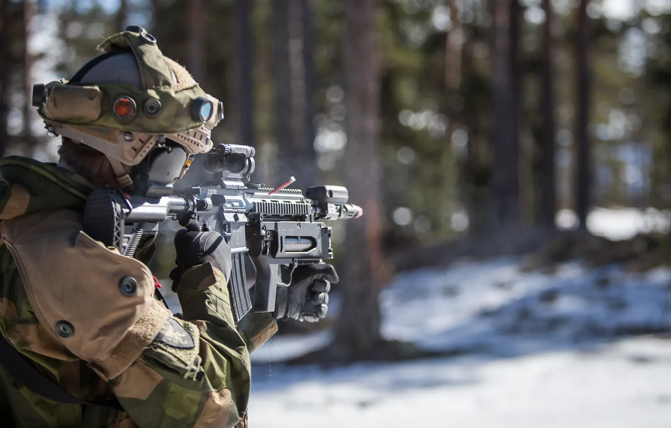 Фото обои оружие, армия, солдат, Norwegian Army
