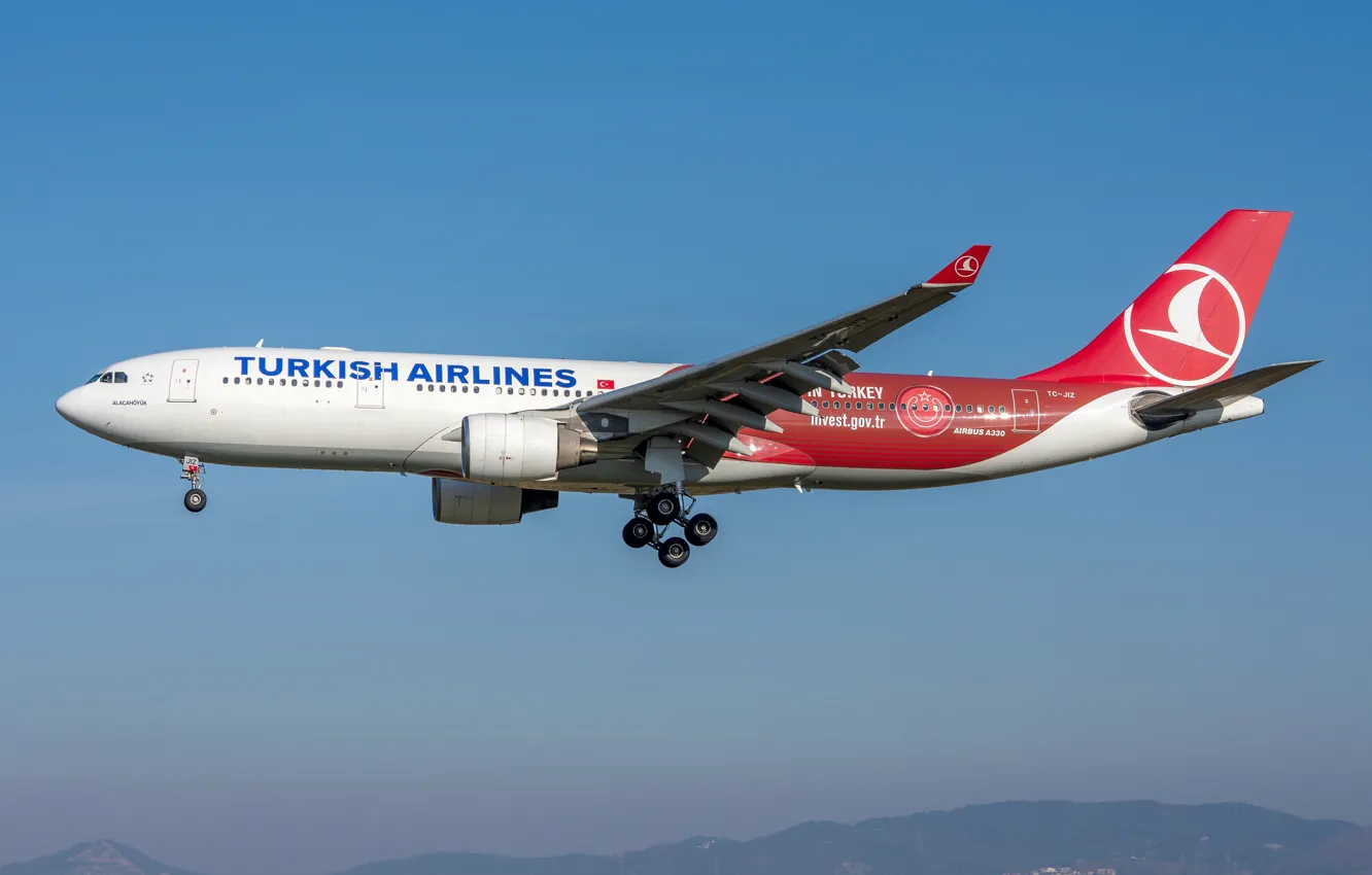 Фото обои Airbus, A330-200, Turkish Airlines