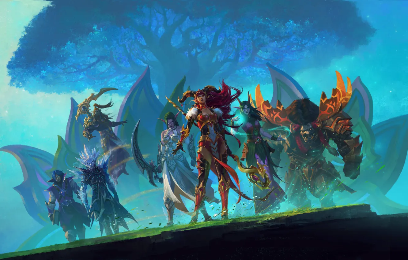 Фото обои Game, Blizzard Entertainment, Video game, World of Warcraft: Dragonflight, Guardians of the Dream