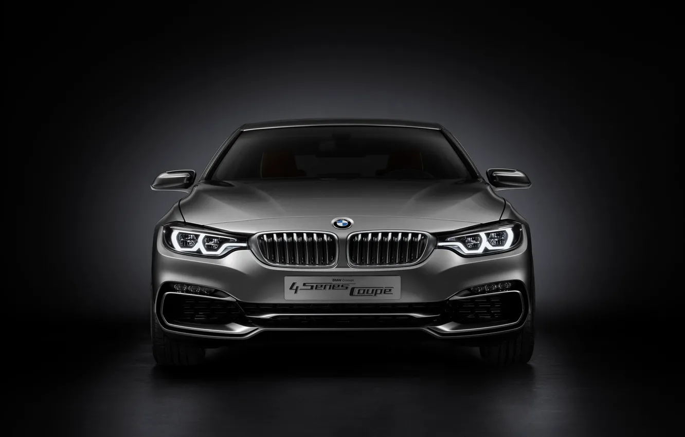 Фото обои Concept, BMW, Car, Coupe, 2013, Silver, 4 Series, BMW 4 Series Coupe Concept 2013