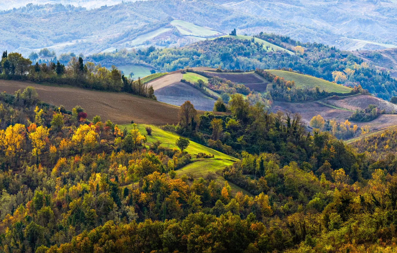Фото обои осень, горы, Италия