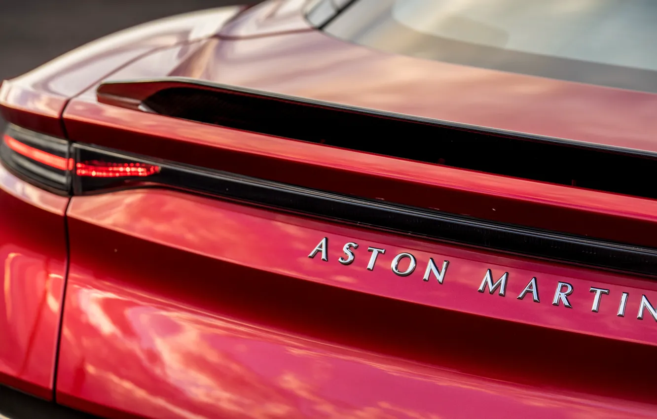 Фото обои Aston Martin, DBS, Superleggera, вид сзади, 2018