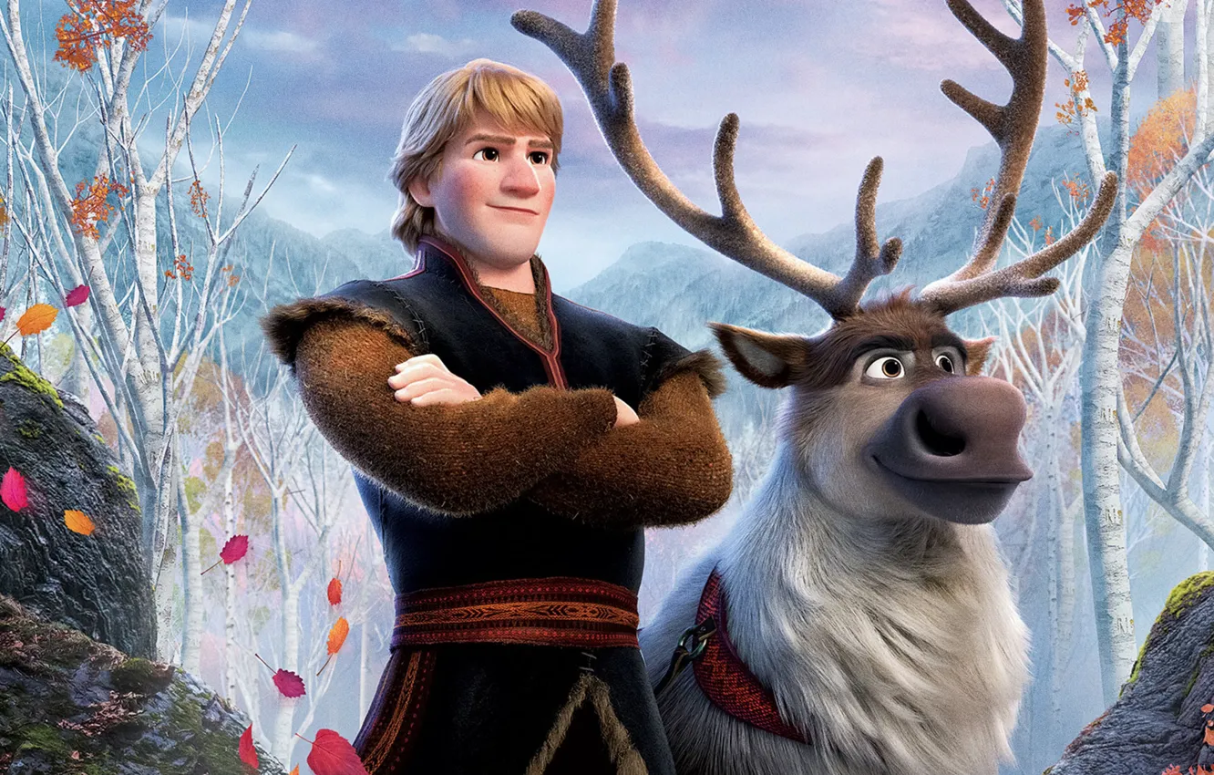 Фото обои мультик, мультфильм, Frozen, Кристофф, Kristoff, Холодное сердце 2, Frozen 2