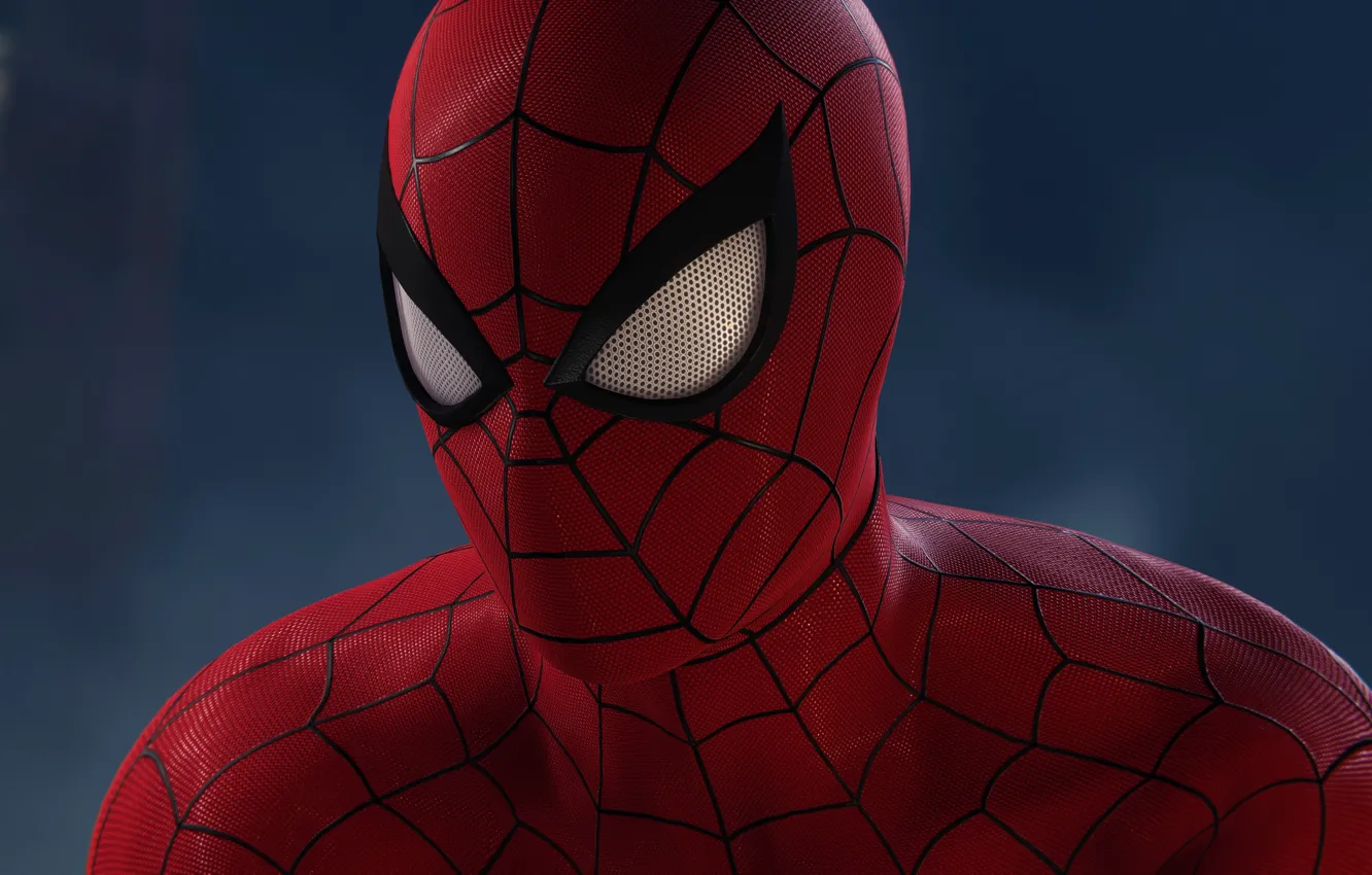 Фото обои фон, костюм, комикс, MARVEL, Spider-Man