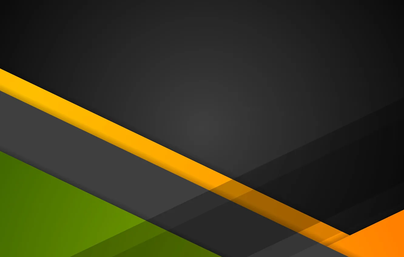 Фото обои линии, green, геометрия, black, design, orange, color, material