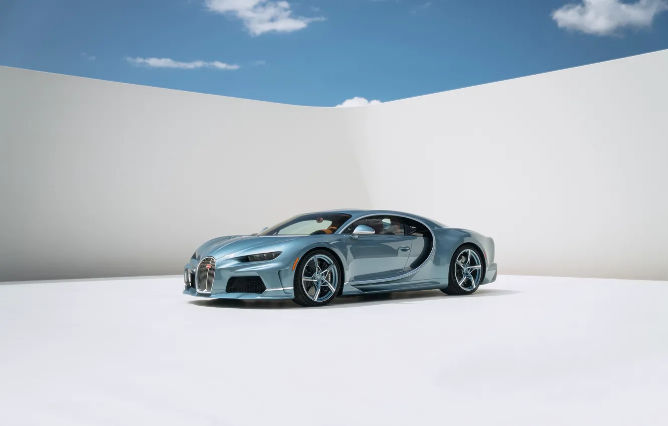 Фото обои Bugatti, luxury, hypercar, Chiron, Bugatti Chiron Super Sport "57 One of One"