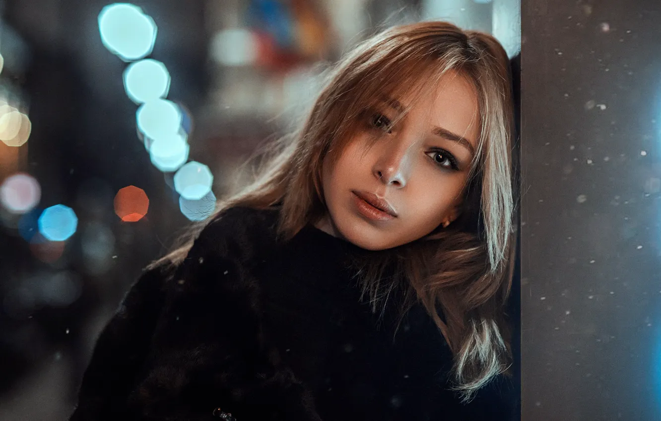 Фото обои шуба, губки, Маша, Мария Милевская