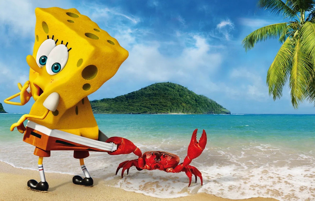 Фото обои Губка Боб, The SpongeBob Movie, Sponge Out of Water