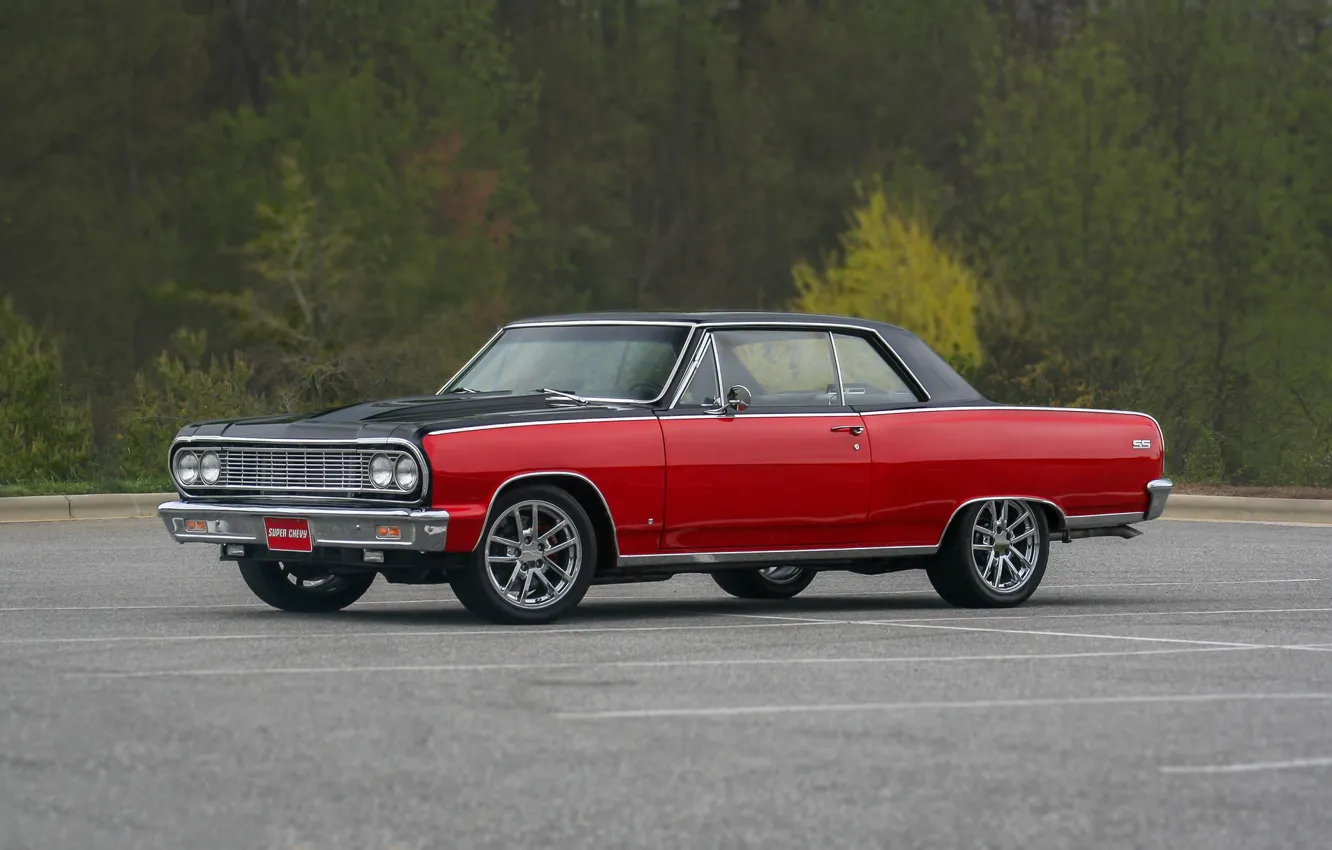 Фото обои Chevrolet, Red, 1964, Malibu