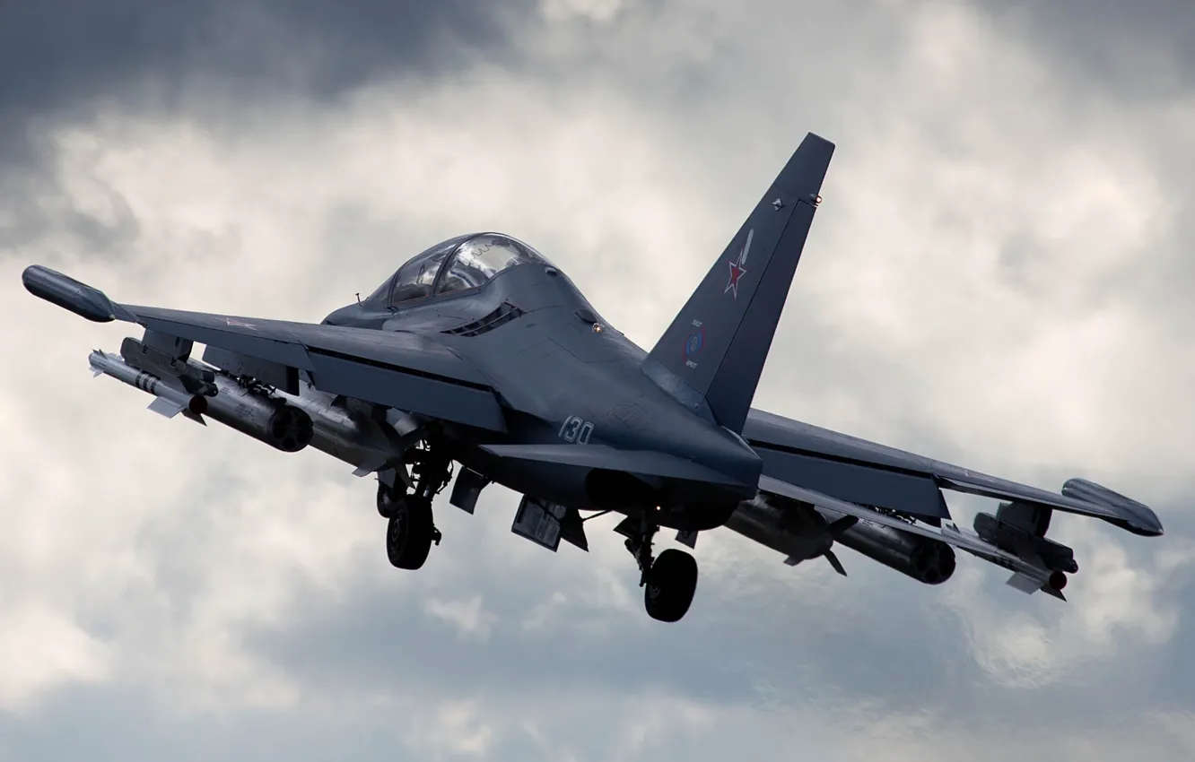Фото обои самолёт, взлет, Як-130, учебно-боевой, Yak-130