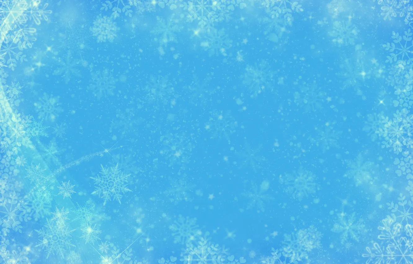 Фото обои зима, снег, снежинки, текстура, Рождество, Новый год, снегопад, голубой фон