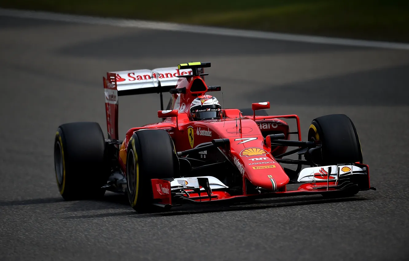 Фото обои Феррари, Ferrari, Formula 1, Kimi Raikkonen, SF15T