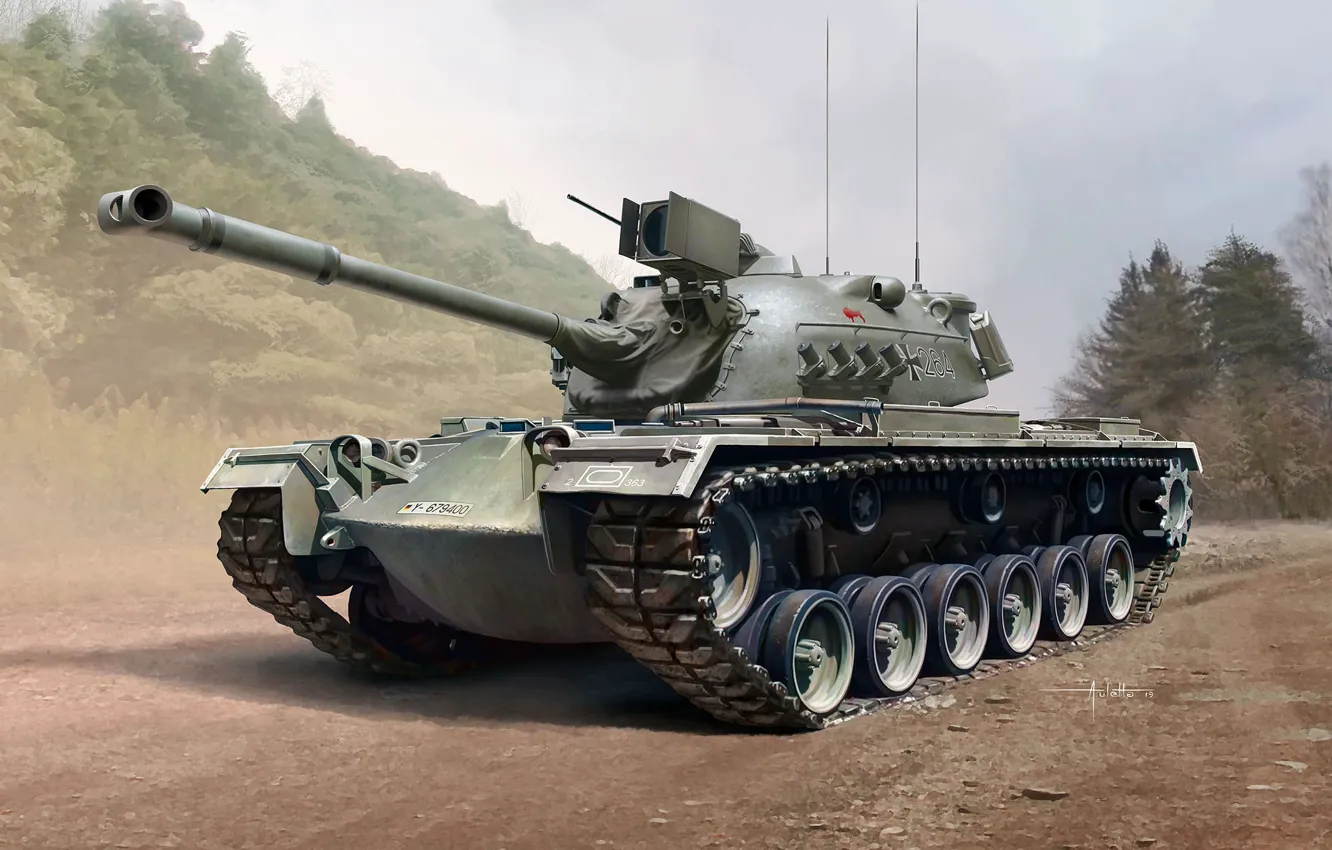 Фото обои танк, средний танк, Бундесвер, Patton III, М48 Patton, М48