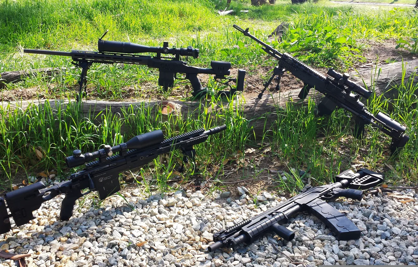 Фото обои оружие, M1A, Mossberg 500, Rem 700, Savage MKII