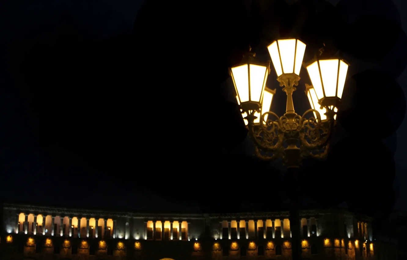 Фото обои город, фонари, Армения